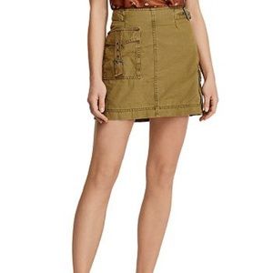 Free people combat mini skirt NWT